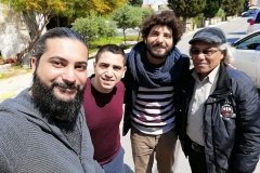 مع قاسم اسطنبولي وولدي محمد والصديق جورج بمدينة شكا لبنان 2019